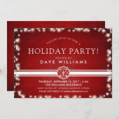 Invitation Fête de Noël des pompiers (Devant / Derrière)