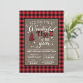 Invitation Fête de Noël des temps les plus merveilleux (Debout devant)