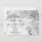 Invitation Fête de Noël d'hiver (Devant)