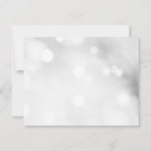 Invitation Fête de Noël d'hiver (Dos)