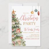 Invitation Fête de Noël d'hiver (Devant)