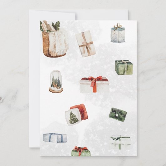 Invitation Fête de Noël d'hiver (Dos)