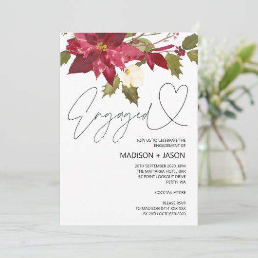 Invitation Fête de Noël d'hiver (Debout devant)