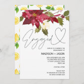 Invitation Fête de Noël d'hiver (Devant / Derrière)