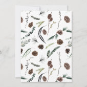 Invitation Fête de Noël d'hiver Dusty (Dos)