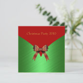 Invitation Fête de Noël d'invitation (Debout devant)