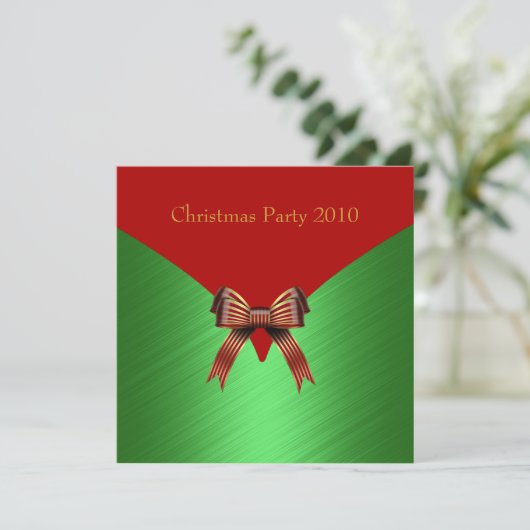Invitation Fête de Noël d'invitation (Debout devant)