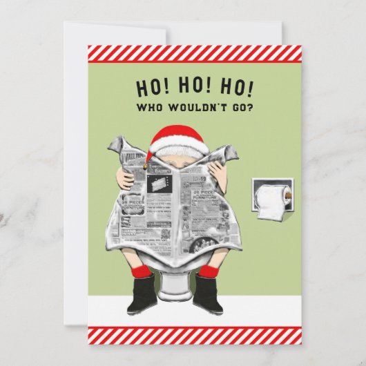 Invitation Fête de Noël drôle (Devant)