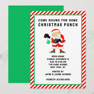 Invitation Fête de Noël drôle