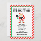 Invitation Fête de Noël drôle de vacances (Devant)
