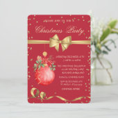 Invitation Fête de Noël du bal de Noël (Debout devant)