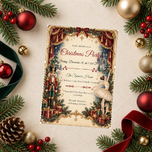 Invitation Fête de Noël du ballet Casse-Noisette