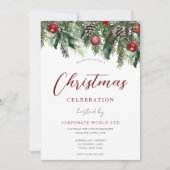 Invitation Fête de Noël du bureau de l'entreprise (Devant)