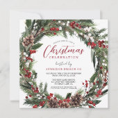 Invitation Fête de Noël du bureau de l'entreprise (Devant)