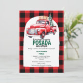 Invitation Fête de Noël du Camion Rouge espagnol Posada Navid (Debout devant)