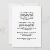 Invitation Fête de Noël du camping (Dos)