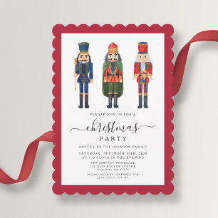 Invitation Fête de Noël du Casse-Noisette Festif