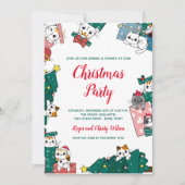 Invitation Fête de Noël du chat (Devant)