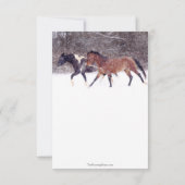 Invitation Fête de Noël du Cheval d'hiver (Dos)