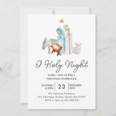 Invitation Fête de Noël du directeur de la Nativité religieus (Devant)