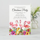 Invitation Fête de Noël du Flamant Tropical (Debout devant)