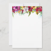 Invitation Fête de Noël du Flamant Tropical (Dos)