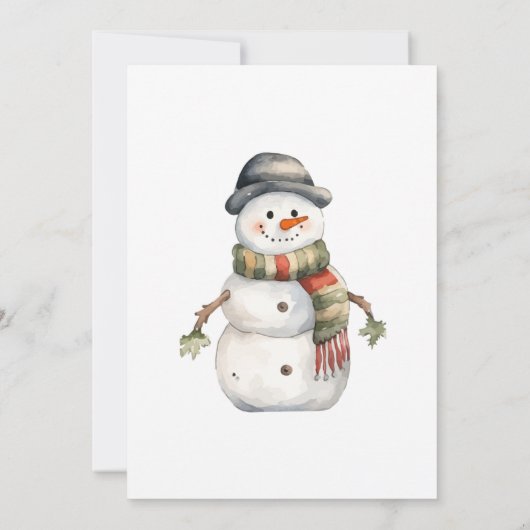 Invitation Fête de Noël du Père Noël (Dos)