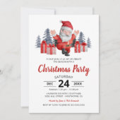 Invitation Fête de Noël du Père Noël (Devant)