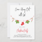 Invitation Fête de Noël du Père Noël (Devant)