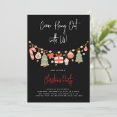 Invitation Fête de Noël du Père Noël (Debout devant)