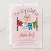 Invitation Fête de Noël du Père Noël (Devant)