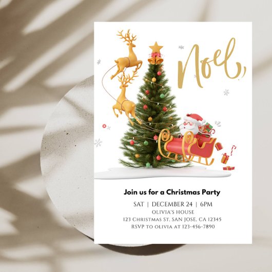 Invitation Fête de Noël du Père Noël