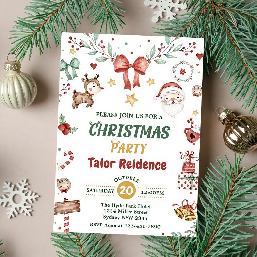 Invitation Fête de Noël du Père Noël