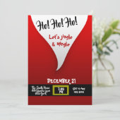 Invitation Fête de Noël du Père Noël (Debout devant)