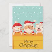 Invitation Fête de Noël du Père Noël (Dos)