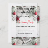 Invitation Fête de Noël du Père Noël (Devant)