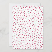 Invitation Fête de Noël du Père Noël rose (Dos)