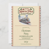 Invitation Fête de Noël du train du Pôle Nord (Devant)