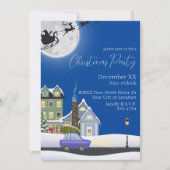 Invitation Fête de Noël du village de Noël du Cosy Blue Winte (Devant)