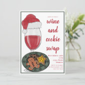 Invitation Fête de Noël : échange de vin et de biscuits (Debout devant)