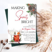 Invitation Fête de Noël Editable Cocktail