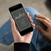 Invitation Fête de Noël Élégant Flocon de neige vert moderne