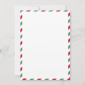 Invitation Fête de Noël Elegant Wreath and Festive Border Par (Dos)