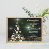 Invitation Fête de Noël élégante  (Debout devant)