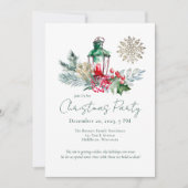 Invitation Fête de Noël Élégante et Moderne Unique (Devant)