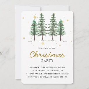 Invitation Fête de Noël élégante et personnalisée