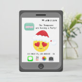 Invitation Fête de Noël Emoji (Debout devant)