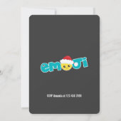 Invitation Fête de Noël Emoji (Dos)