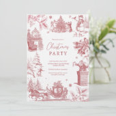 Invitation Fête de Noël en chinoiserie (Debout devant)