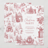 Invitation Fête de Noël en chinoiserie (Devant / Derrière)
